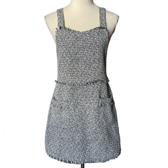 REVOLVE Black and Gray Tweed Dress - Picture 5 of 15